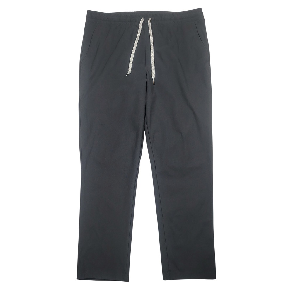 All In Motion Athletic Pants Mens L Black Drawstring Solid Recycled Polyester